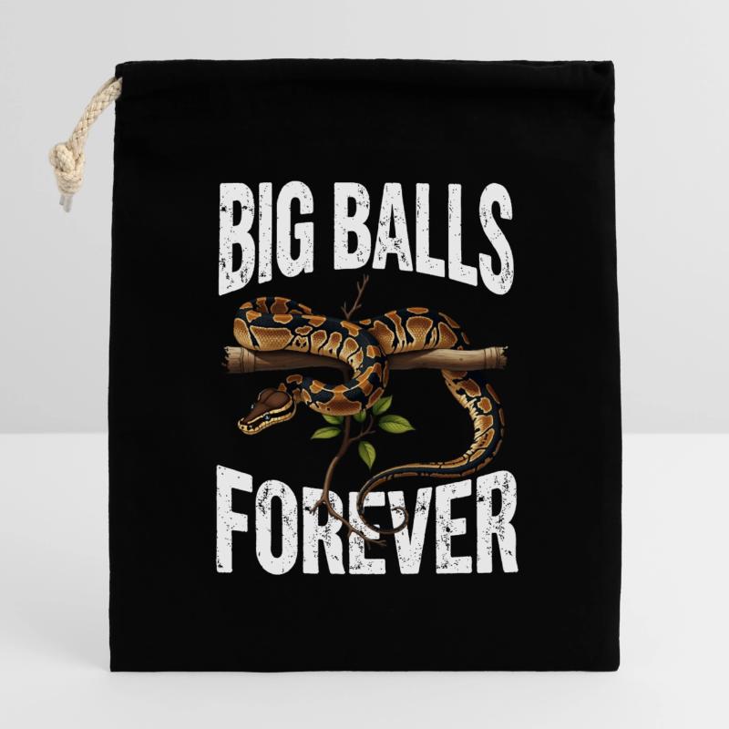 Königspython Schlangen Liebhaber Terrarium Python Verschließbarer Geschenkbeutel aus Baumwolle (14x20cm)