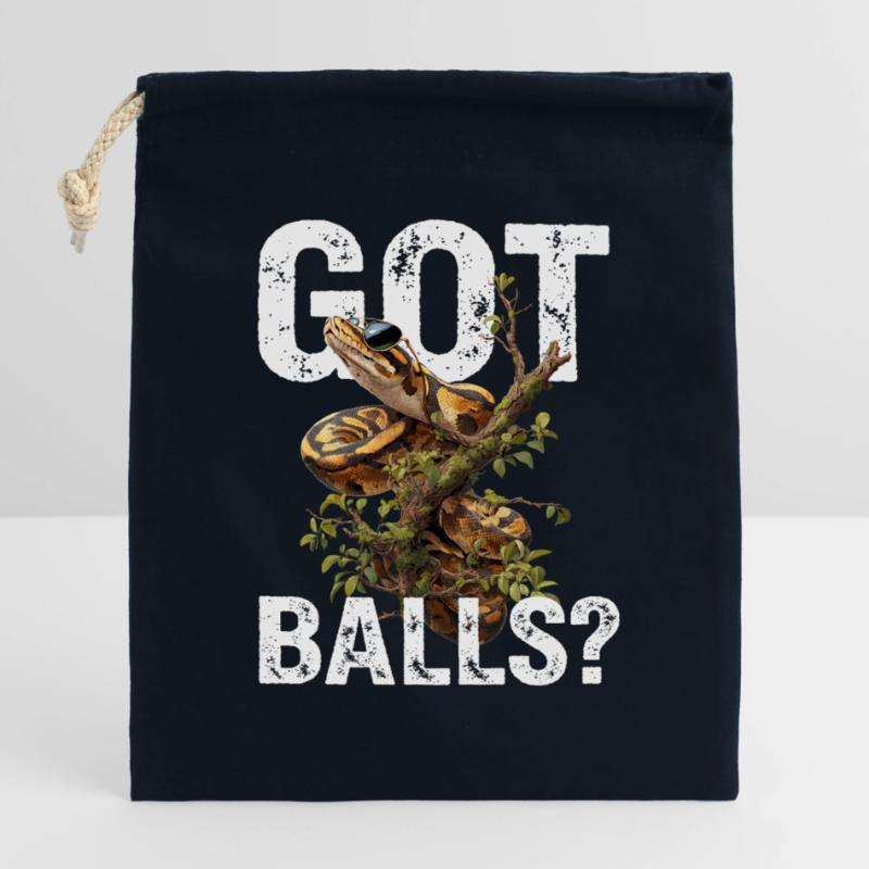 Python roi Serpents Amateurs de terrarium Python Sac cadeau en coton avec cordon (14 x 20 cm)