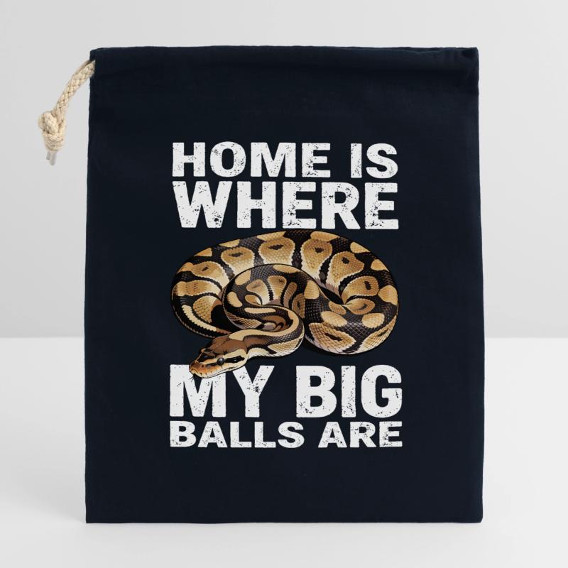 King Python Snakes Lover Terrarium Python Closable cotton gift bag (14x20cm)