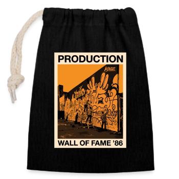Production Wall of Fame 86 Poster - Closable cotton gift bag (14x20cm) - black - Front