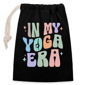 Yoga-Meditationstraining Yoga-Liebhaber-Yoga-Kurs - Verschließbarer Geschenkbeutel aus Baumwolle (14x20cm) - Schwarz - Vorne