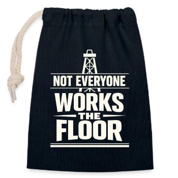 Offshore-bohrer-rig-bohrer Bohrboden Offshore - Verschließbarer Geschenkbeutel aus Baumwolle (14x20cm) - Navy - Vorne