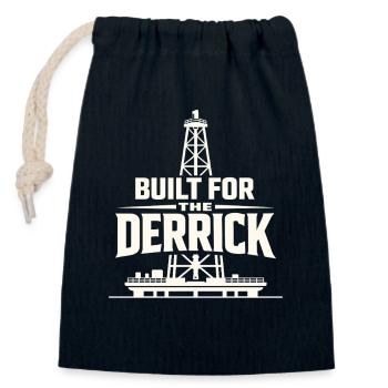 Offshore-bohrer-rig-bohrer Bohrboden Offshore - Verschließbarer Geschenkbeutel aus Baumwolle (14x20cm) - Navy - Vorne