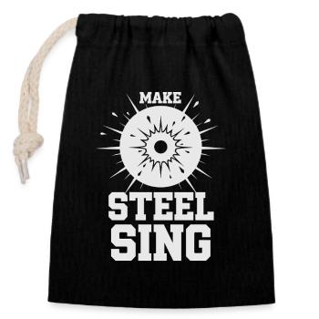 Shooting range at the shooting range, shooting exercises at the - Closable cotton gift bag (14x20cm) - black - Front