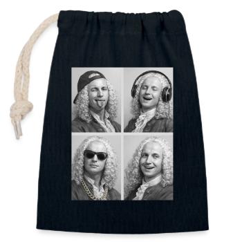 Antonio Vivaldi - Verschließbarer Geschenkbeutel aus Baumwolle (14x20cm) - Navy - Vorne