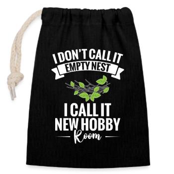  Empty Nest Mom of High School Grad Empty Nester - Closable cotton gift bag (14x20cm) - black - Front
