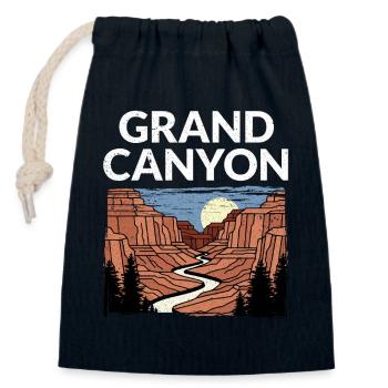 Grand Canyon National Park Hiker - Closable cotton gift bag (14x20cm) - navy - Front