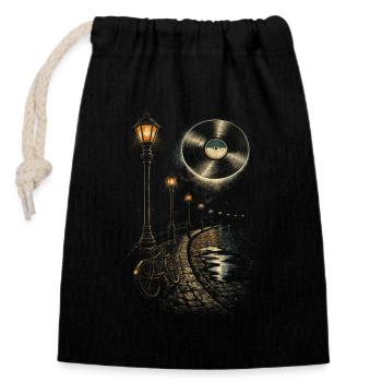 Disques vinyles de collection Vinyl Vinyl Collections - Sac cadeau en coton avec cordon (14 x 20 cm) - noir - Devant