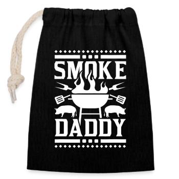 Smoke Daddy BBQ Grill - Verschließbarer Geschenkbeutel aus Baumwolle (14x20cm) - Schwarz - Vorne