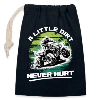 Quad ATV Garçons Hommes Quad Wheeler - Sac cadeau en coton avec cordon (14 x 20 cm) - bleu marine - Devant