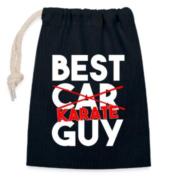 Bester Karate-Typ lustiger Kampfsport-Slogan - Verschließbarer Geschenkbeutel aus Baumwolle (14x20cm) - Navy - Vorne