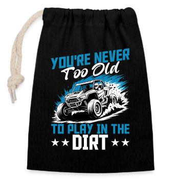 UTV Off Road Boy Men 4 Wheeler Side by side - Verschließbarer Geschenkbeutel aus Baumwolle (14x20cm) - Schwarz - Vorne