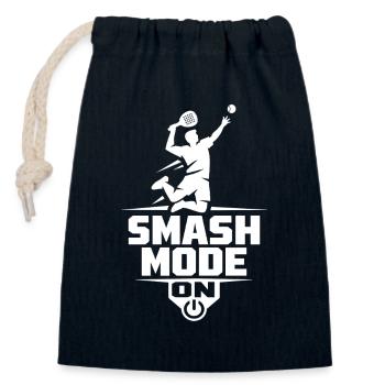 Padel Smash Fashion On Professional Sport Style - Closable cotton gift bag (14x20cm) - navy - Front