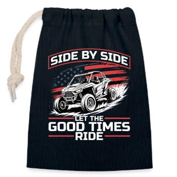 UTV Off Road Boy Men 4 Wheeler Side by side - Verschließbarer Geschenkbeutel aus Baumwolle (14x20cm) - Navy - Vorne