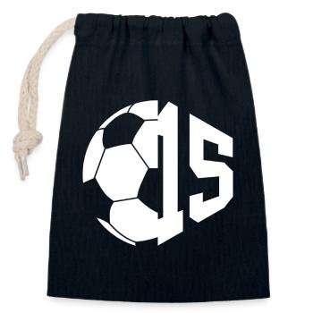 NO. 15 FOOTBALLER NUMBER 15 FOOTBALL 15TH BIRTHDAY - Closable cotton gift bag (14x20cm) - navy - Front