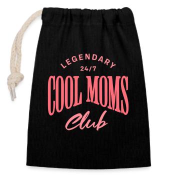 Maman drôle Mamie Motif de cadeau pour la fête des mères Humour - Sac cadeau en coton avec cordon (14 x 20 cm) - noir - Devant