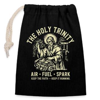 Air Fuel Spark Trinity - Verschließbarer Geschenkbeutel aus Baumwolle (14x20cm) - Schwarz - Vorne