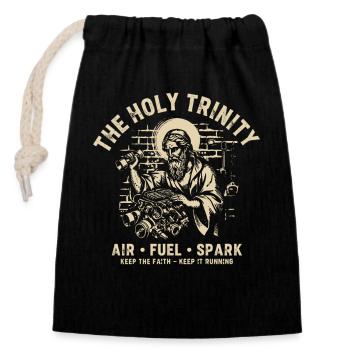 Holy Trinity Air Fuel Spark - Verschließbarer Geschenkbeutel aus Baumwolle (14x20cm) - Schwarz - Vorne