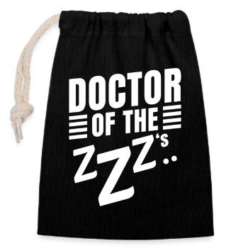 Anesthesiologist Doctor Of ZZZ Specialist - Closable cotton gift bag (14x20cm) - black - Front