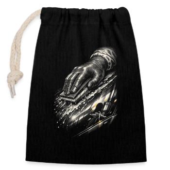 Peintre de véhicules Peintre de voitures Peintre - Sac cadeau en coton avec cordon (14 x 20 cm) - noir - Devant