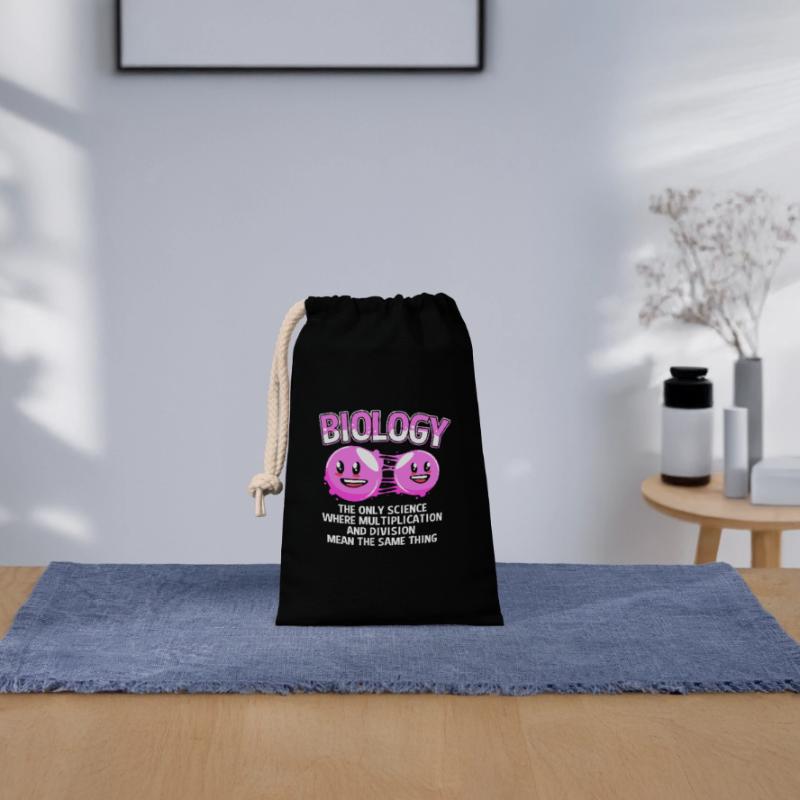 Molecule Structural Formula Closable cotton gift bag (14x20cm)