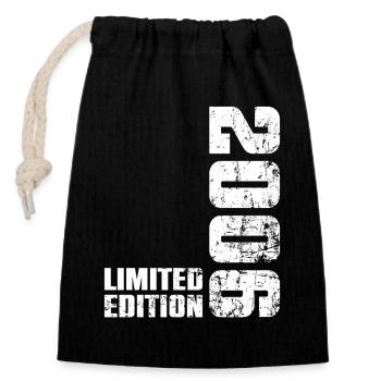 20 Year 20 Birthday Gift 2006 Boy Girl - Closable cotton gift bag (14x20cm) - black - Front