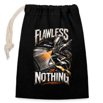 Peintre de véhicules Peintre de voitures Peintre - Sac cadeau en coton avec cordon (14 x 20 cm) - noir - Devant
