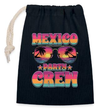 Mexiko Party Crew - Verschließbarer Geschenkbeutel aus Baumwolle (14x20cm) - Navy - Vorne