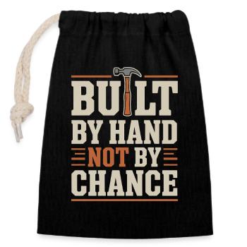Blue Collar Lifestyle Blue Collar Pride Working - Closable cotton gift bag (14x20cm) - black - Front