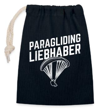 Gleitschirmflieger PARAGLIDING LIEBHABER Lustig - Verschließbarer Geschenkbeutel aus Baumwolle (14x20cm) - Navy - Vorne