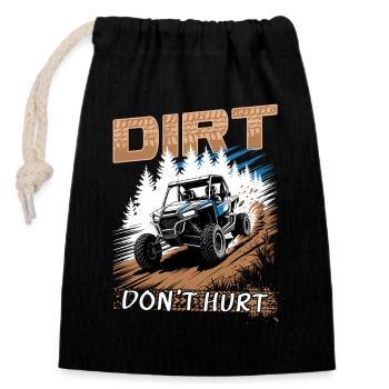 UTV Off Road 4 Wheeler Side by side - Verschließbarer Geschenkbeutel aus Baumwolle (14x20cm) - Schwarz - Vorne