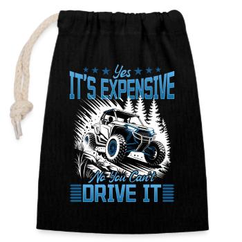 UTV Off Road 4 Wheeler Side by side - Verschließbarer Geschenkbeutel aus Baumwolle (14x20cm) - Schwarz - Vorne