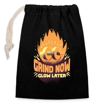 Fitness Trainers Personal Trainers - Closable cotton gift bag (14x20cm) - black - Front