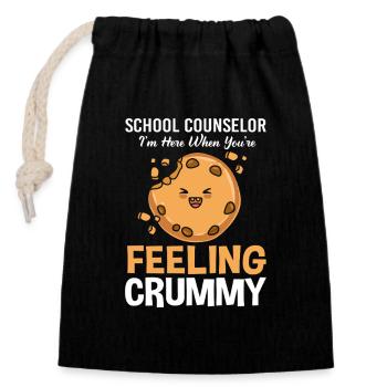Schulbetreuer Schulberater Mentor School Counselor - Closable cotton gift bag (14x20cm) - black - Front
