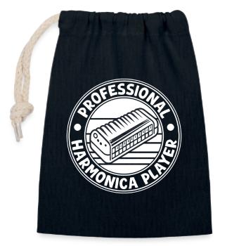 Harmonica Musican Professional Harmonica - Verschließbarer Geschenkbeutel aus Baumwolle (14x20cm) - Navy - Vorne