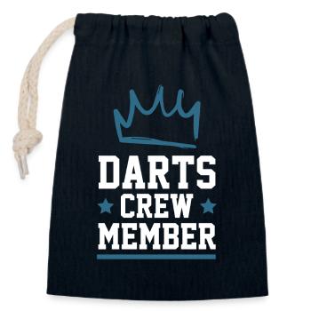 Darts Crew - Verschließbarer Geschenkbeutel aus Baumwolle (14x20cm) - Navy - Vorne