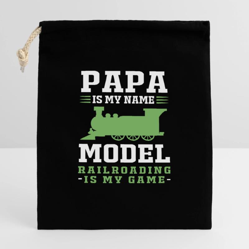 Model Railway Model Making Model Maker Closable cotton gift bag (14x20cm)