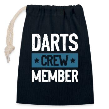 Darts Crew - Verschließbarer Geschenkbeutel aus Baumwolle (14x20cm) - Navy - Vorne