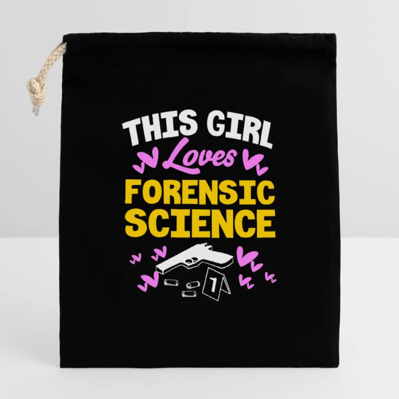 Forensics Forensic Experts Forensic Evidence Closable cotton gift bag (14x20cm)