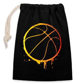 Basketball players - Basketball - BBall - Basket Ball - Closable cotton gift bag (14x20cm) - black - Front