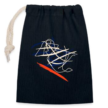 Abstrakt kleiden Abstrakter Kleidungsstil - Verschließbarer Geschenkbeutel aus Baumwolle (14x20cm) - Navy - Vorne