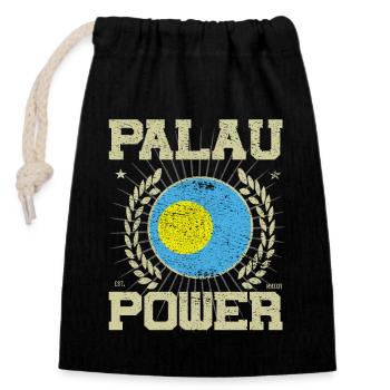 Cool Palau, Design - Sac cadeau en coton avec cordon (14 x 20 cm) - noir - Devant