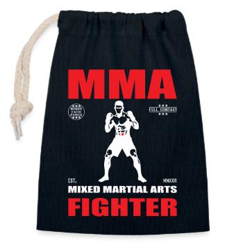 Kampfsport MMA Fighter Design für Enthusiasten - Verschließbarer Geschenkbeutel aus Baumwolle (14x20cm) - Navy - Vorne