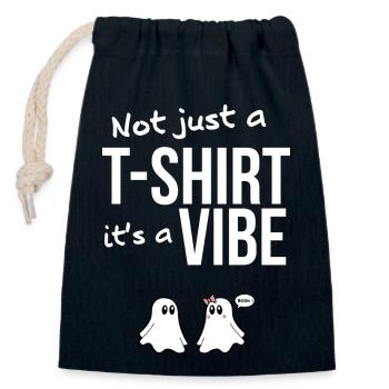 T-shirts with Funny Phrases - Fantasmitas 03 - Closable cotton gift bag (14x20cm) - navy - Front