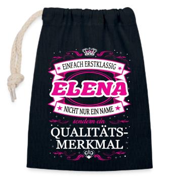 Quality Feature Elena Simply Top Notch Outfit - Closable cotton gift bag (14x20cm) - navy - Front