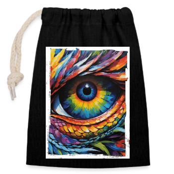 Eye of the Dragon 1 - Closable cotton gift bag (14x20cm) - black - Front