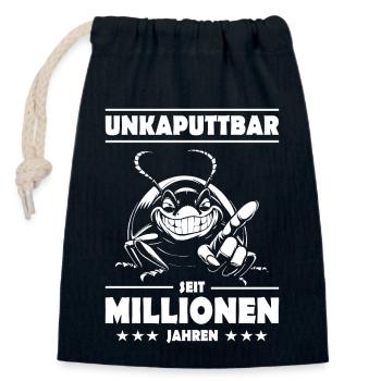 Kakerlake – Unkaputtbar seit Millionen Jahren - Verschließbarer Geschenkbeutel aus Baumwolle (14x20cm) - Navy - Vorne