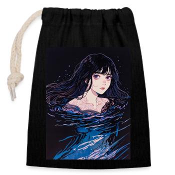 Lament of the Tides - Closable cotton gift bag (14x20cm) - black - Front