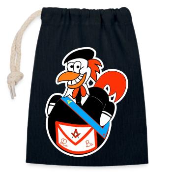 REAA - Alter und anerkannter schottischer Ritus - Verschließbarer Geschenkbeutel aus Baumwolle (14x20cm) - Navy - Vorne