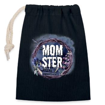 Halloween Witch - Closable cotton gift bag (14x20cm) - navy - Front